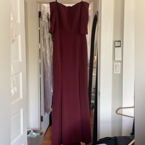 Betsy Adam , burgundy dress, Size:4p